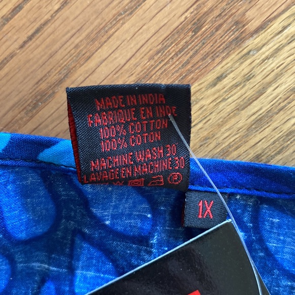 Alller Simplement NWT Cotton Tunic Top 1XL - Picture 3 of 5